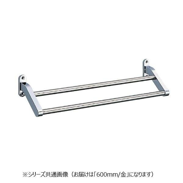タオルハンガー 二段 真鍮製 ゴールド 600mm 壁付け バス用品 インテリア