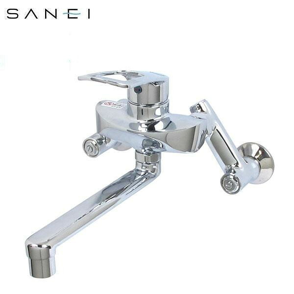 シングル混合水栓 キッチン用蛇口 壁 節水水栓 三栄水栓 SANEI