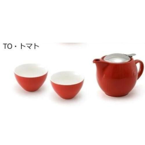 ティーポット ギフトセット カップ2個付 陶器製 日本製 贈り物 プレゼント