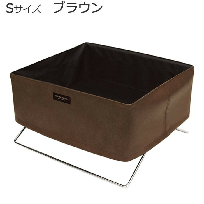 サイドワゴン Sサイズ 合皮 ブラウン 手荷物入れ ミニサイズ 1人用 日本製