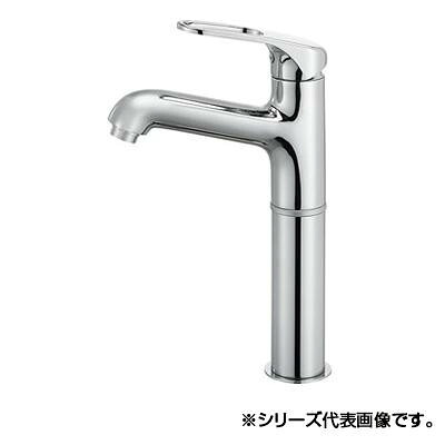洗面混合栓 シングルワンホール 省施工ナット付 泡沫吐水 洗面所用 水栓金具