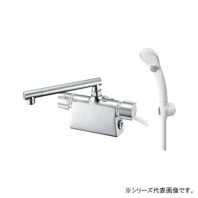 シャワー混合栓 サーモスタット式 デッキタイプ ストップシャワー付き 日本製