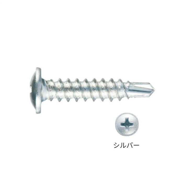カクテルビス シルバー 4×20 500本入 鉄製 板金用 造作ねじ 先端ドリル 日本製 4,803円