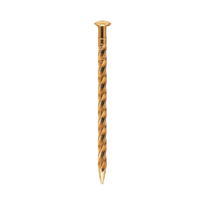 真ちゅう釘 スクリュー丸頭 1kg 12×50mm 錆びにくい 装飾 建築 日本製