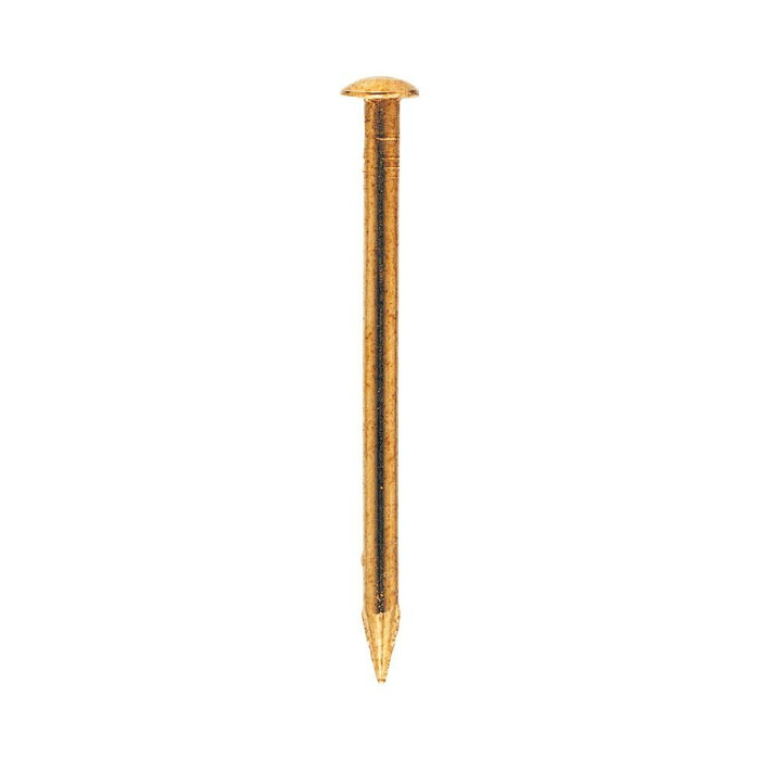 真ちゅう釘 丸頭 1kgセット 12×65mm 固定釘 建築資材 金物 日本製