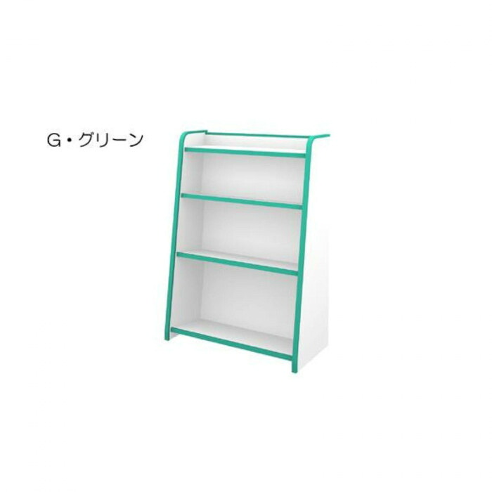 本棚 知育家具 幅63cm グリーン 防カビ 倒れにくい 整理整頓 絵本ラック
