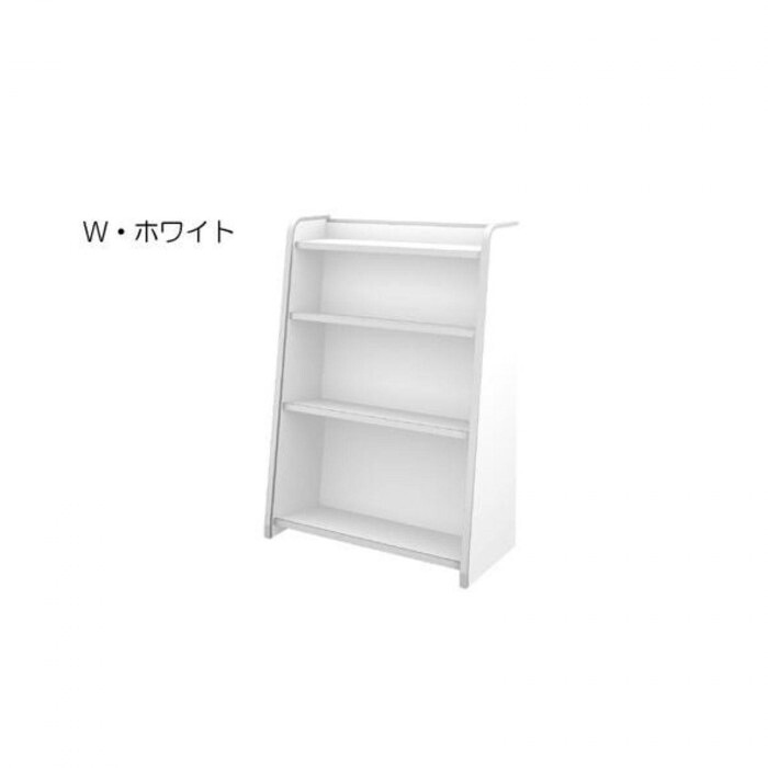 本棚 幅63cm ホワイト 知育家具 EVAキッズシリーズ 絵本ラック 整理