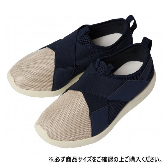 リハビリ支援シューズII ネイビー 091412・22cm
