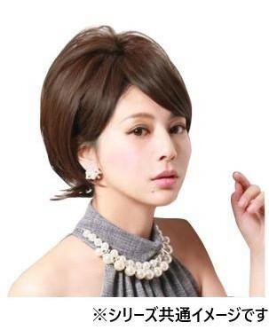ボリュ巻きウィッグ ストレート 耐熱 団子にかぶせるタイプ コーム付