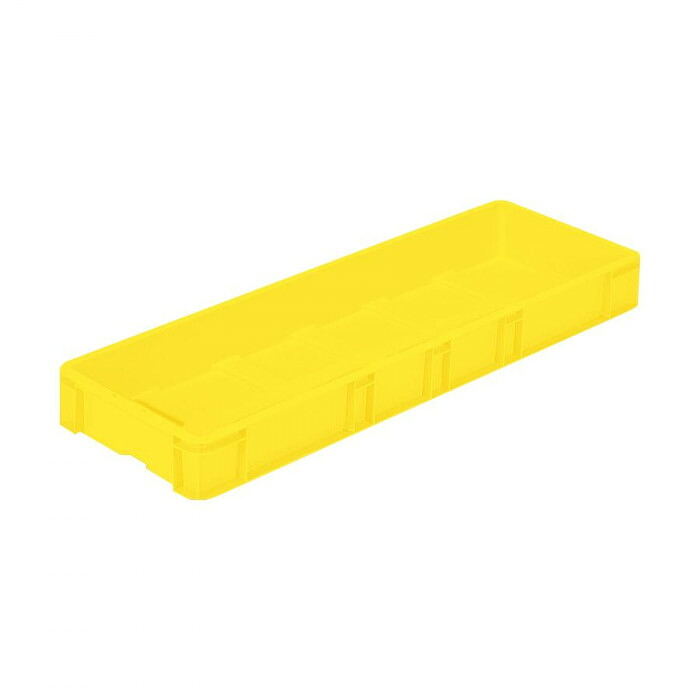 コンテナボックス イエロー 外寸1005×335×103mm 収納 プラスチック