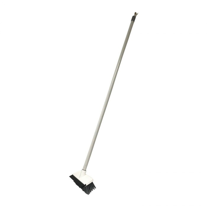 デッキブラシ 水切りワイパー付き 床掃除用 玄関 掃除 道具 129cm