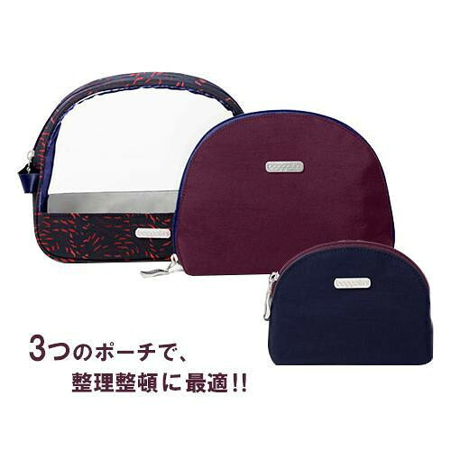 コスメポーチ 3点仕掛ける ファイアー細工物 読みやすい合切袋 旅する 出張 取り片づける取り並べる