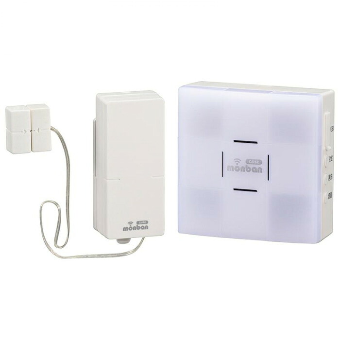 扉センサー送信機 光フラッシュ受信機セット 電池式 ワイヤレスチャイム 介護 玄関