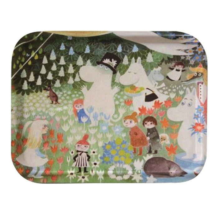 ムーミン トレイL 43×33cm 木製 スウェーデン製 ハンドメイド