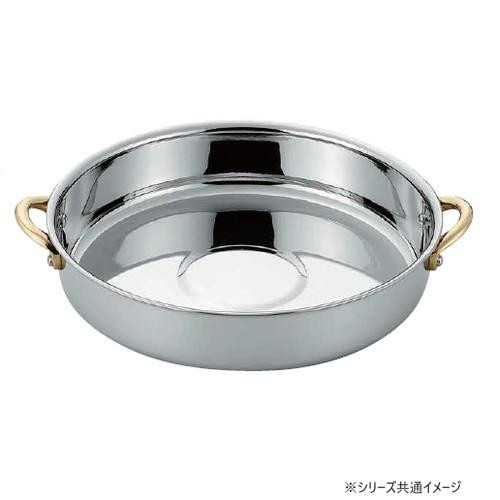 すきやき鍋 28珊 ステンレス鋼製 日本製 食洗機相応う 両手なべ 3.3L
