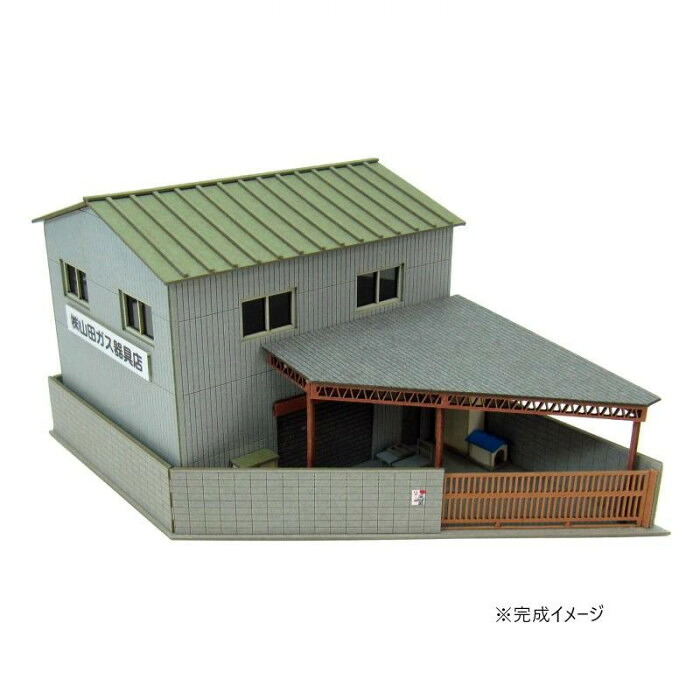 模型 町工場 レーザーシート 組み立て式 ジオラマ 1/150 スケール 建物