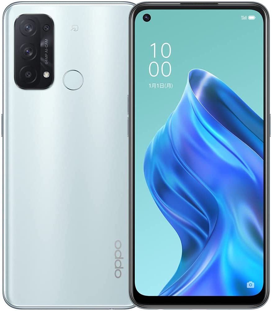 クーポンで半額☆2280円！ 新品□OPPO Reno A ブルー 国内版SIMフリー