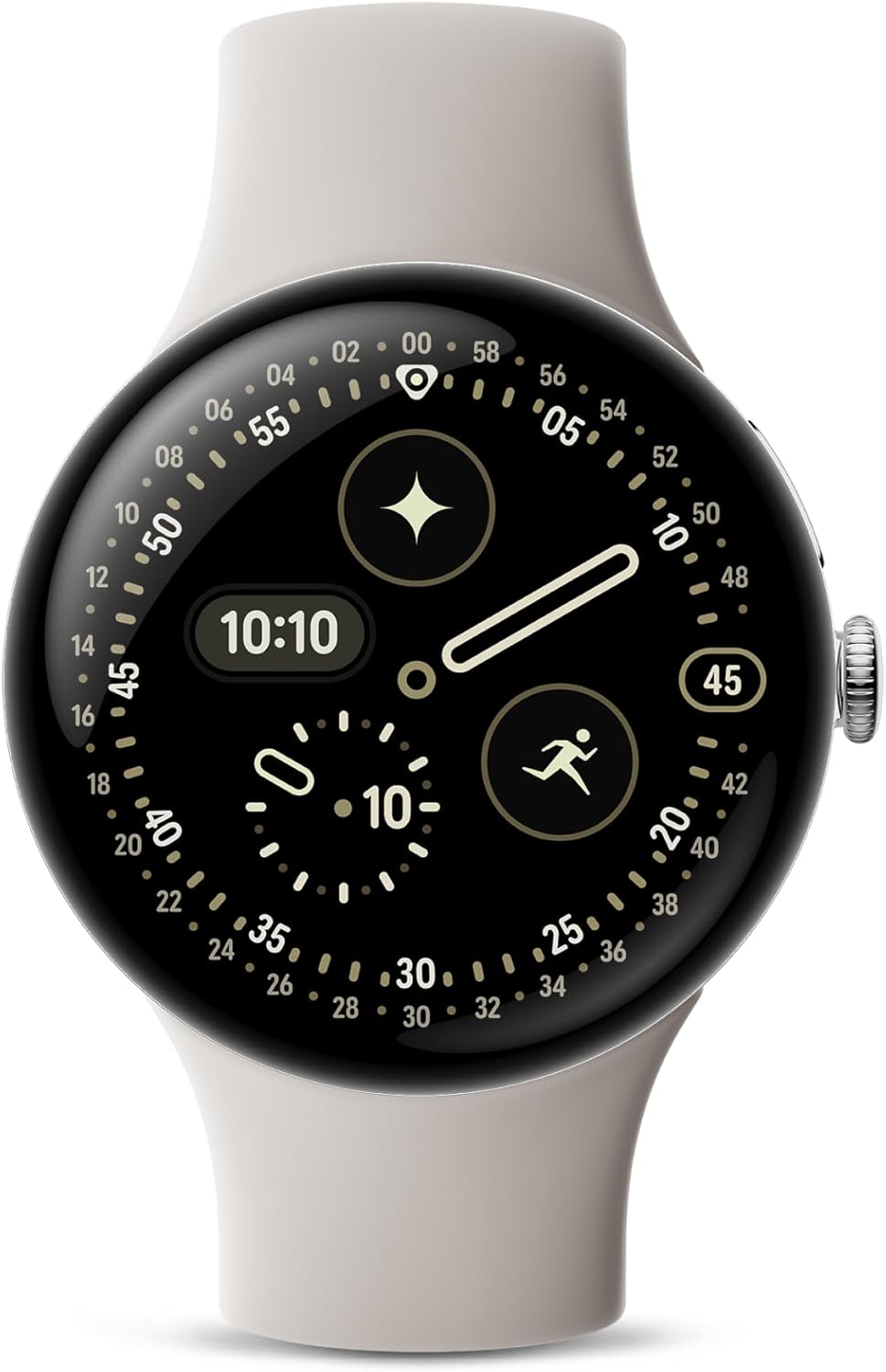 【新品未開封】Google グーグル Pixel Watch 4 (41 mm) Polished Silver アルミケース/Porcelain アクティブ バンド Wi-Fi GA09308-US 国内版