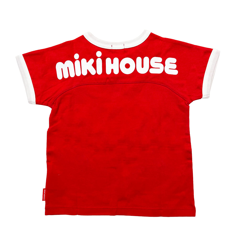 ミキハウス mikihouse 半袖ロゴTシャツ mロゴ 男の子 子供 女の子