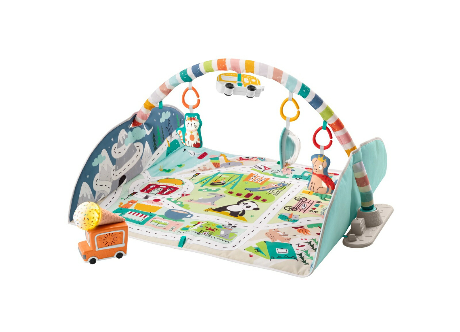 フィッシャープライス 3way 遊べる地図マットに変身ベビージム 北海道 沖縄へは配送できません Rentmy1 Com