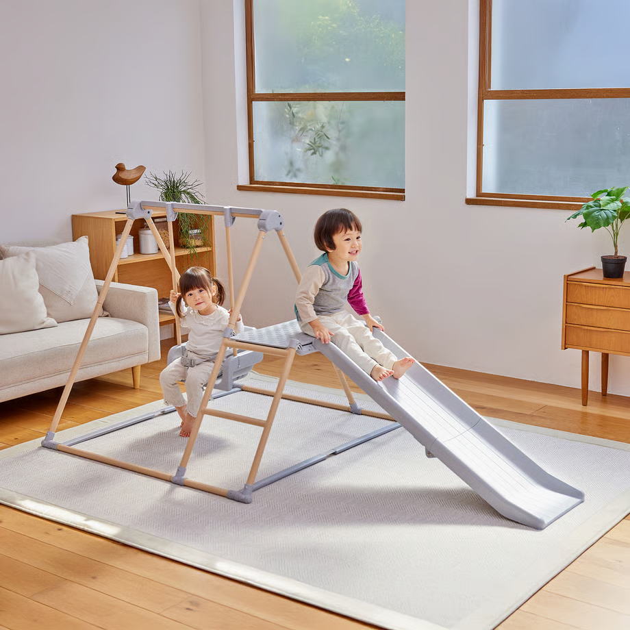 プレミアムキッズパーク 2歳〜5歳用　野中 おりたたみロングスロープキッズパークF 4way すべり台 ジム