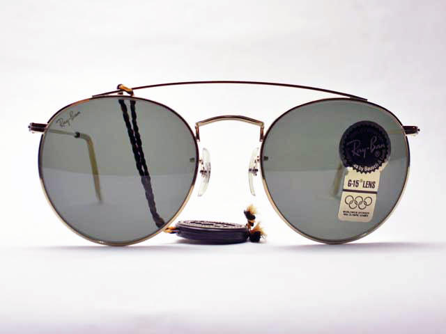 BRACE ARISTA 1990s・CLASSIC （ボシュロム社時代のヴィンテージレイバン！1990年代のデッドストック［新古・未使用品］） ROUND デッドストック! Vintage 【B&L Ray-Ban/レイバン】 METAL・W/ W1345・ブレイスバー・ラウンドメタル/