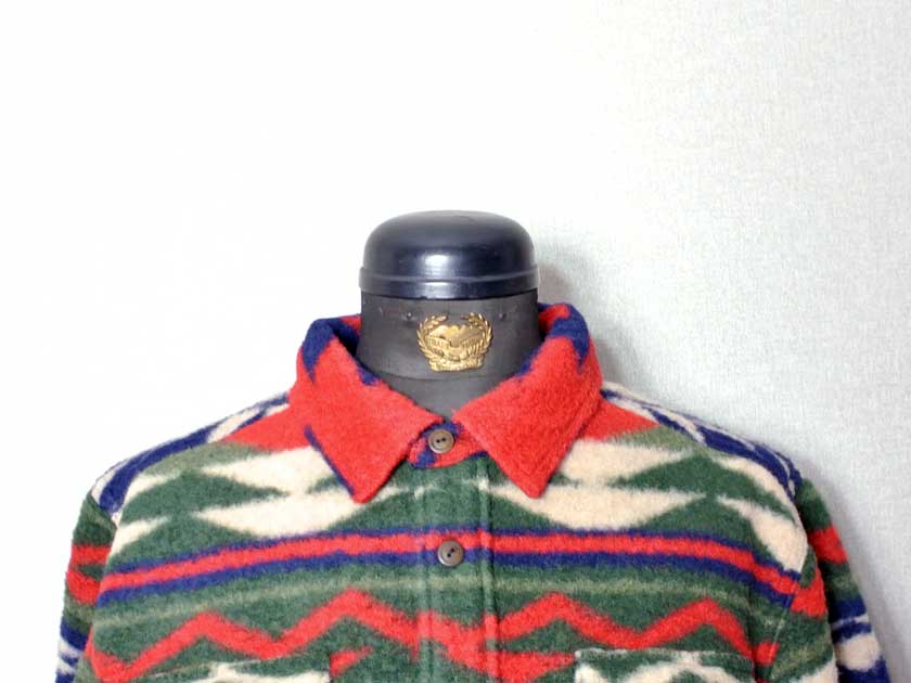 【RRL&CO./ダブルアールエル】2022AW Dead Stock / フリース オーバーシャツ・ジャガード織り・フリースジャケット・アメリカンネイティブ柄　（ヴィンテージ・ミリタリー）｜Poeta Laureado