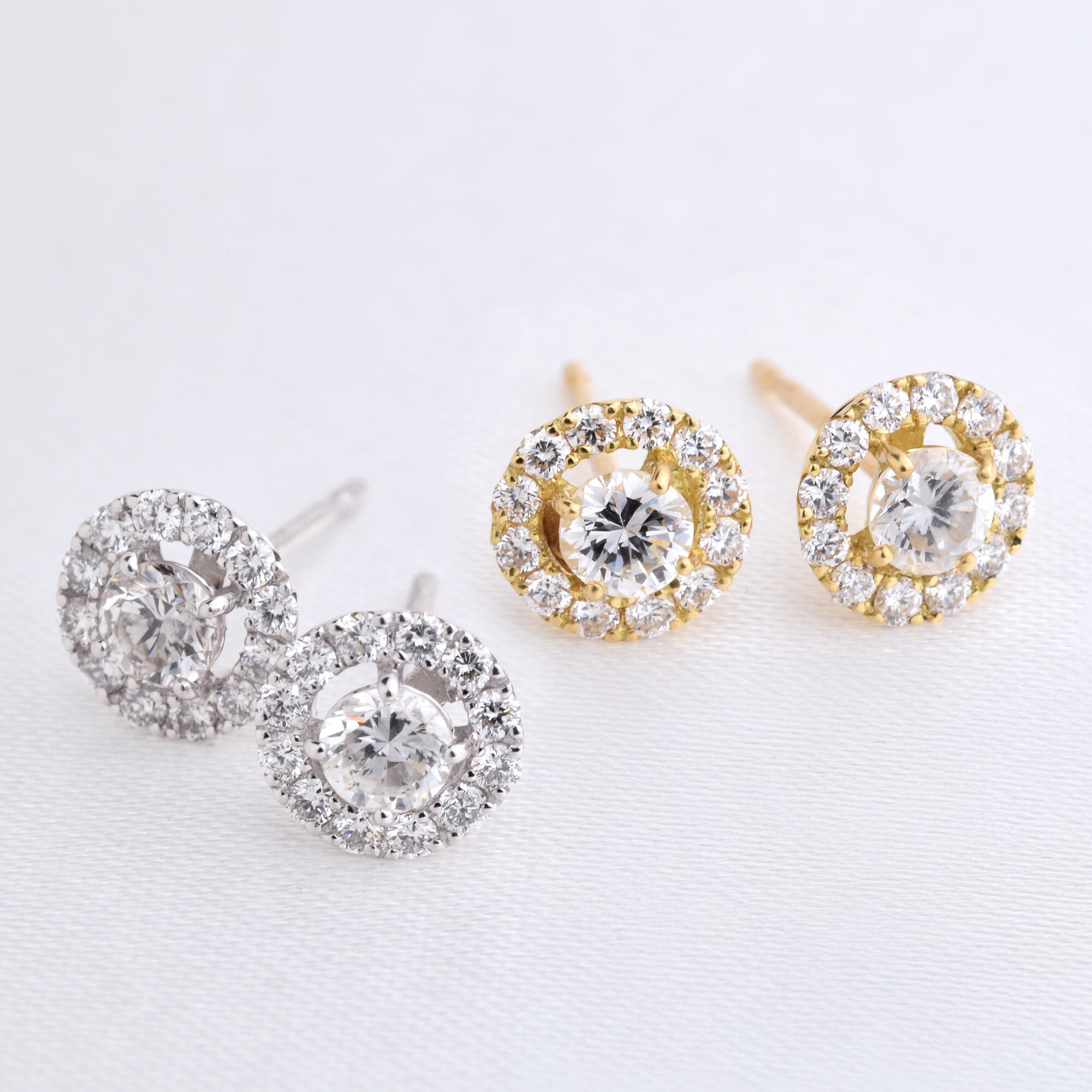 【0.48ct】プラチナ 900 K18 ダイヤ ピアス 0.48ct 天然 ダイヤモンド ピアス プラチナ 900 K18 レディース ラウンド ブリリアントカット メレーダイヤ 両耳用 宝石鑑別書付き ニッケルフリー ジュエリー アクセサリー 人気 プレゼント ギフト｜ジュエリー・ハート 店