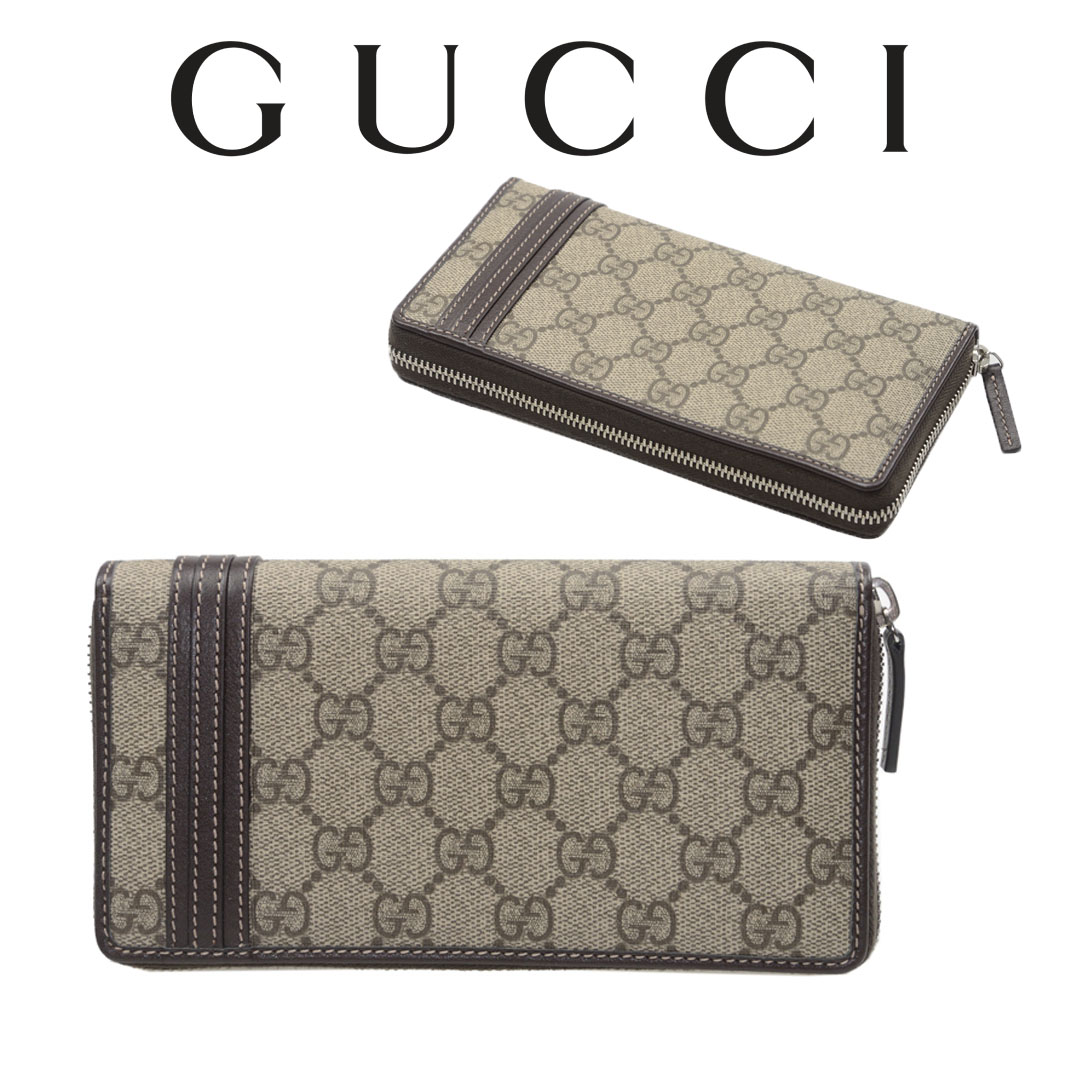 楽天市場】グッチ 財布 GUCCI 長財布 ラウンドファスナー ニース