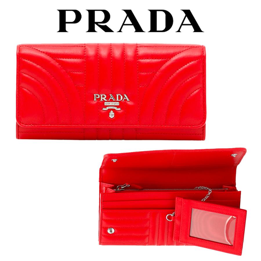 PRADA】プラダ 長財布 レディース レッド 赤 smcint.com