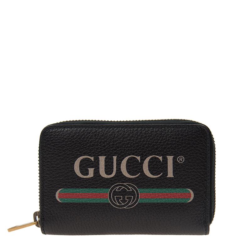 GUCCI】グッチ カーフレザー ヴィンテージロゴ カードケース コイン