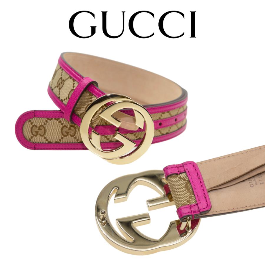 本物品質の グッチ GUCCI GGバックル GGブラウン ベージュ ベルト ユニ