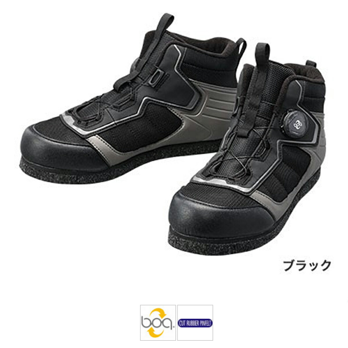 シマノ フットウェア カットラバーピンフェルトフィットシューズ LT FS-041Q 26cm ブラック