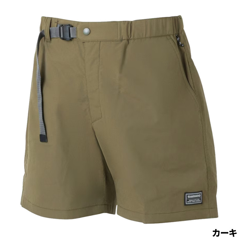 シマノ ウェア 海水撥水ショーツ M カーキ WP-088Z｜釣具のポイント東日本　店