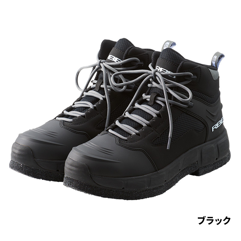 双進 フットウェア RBB ロックショアフェルトスパイクシューズTG 3L ブラック 7692