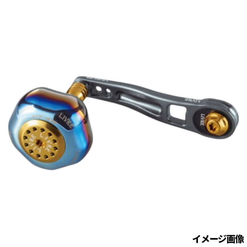 リブレ リールパーツ LB 80-85 M8(シマノ/ダイワ300番~) 右巻 ガンメタ/ゴールド LB88-SDR メガテック