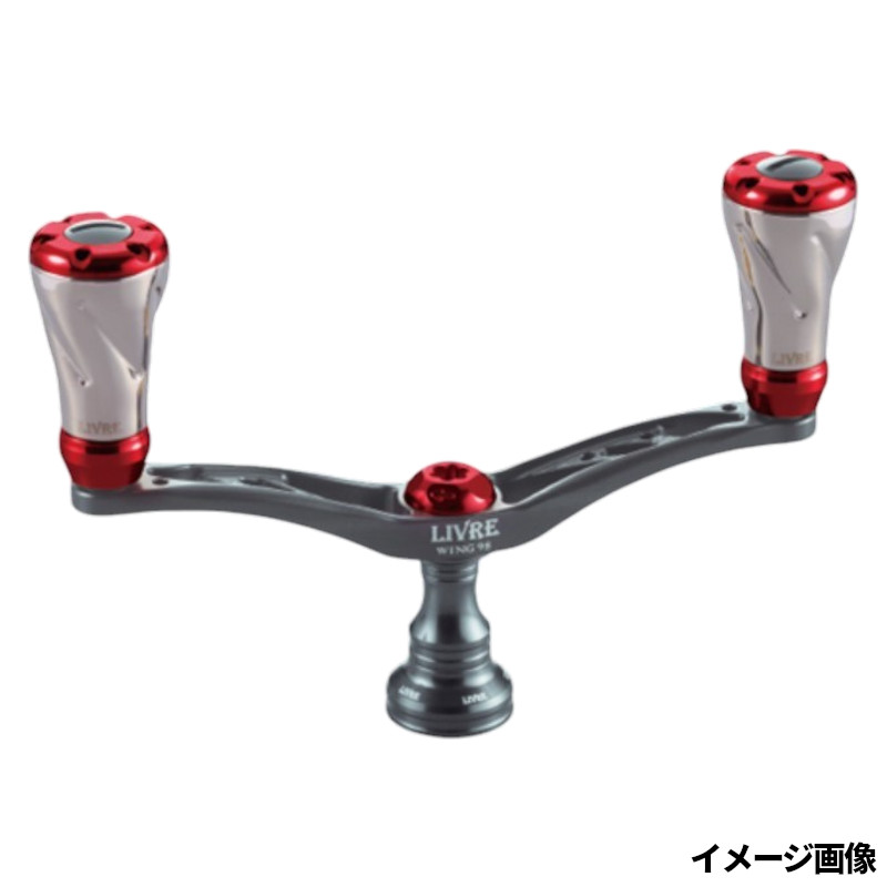 リブレ リールパーツ ウィング 98 マイナーチェンジ ダイワ ガンメタ/レッド WDA98-D1 メガテック