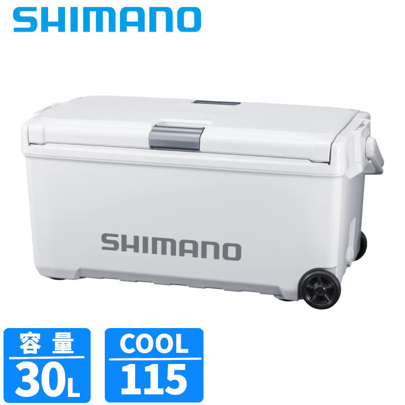 シマノ クーラーボックス ユニフリーズ TD 30L キャスター パールホワイト ND-430Z クーラーボックス