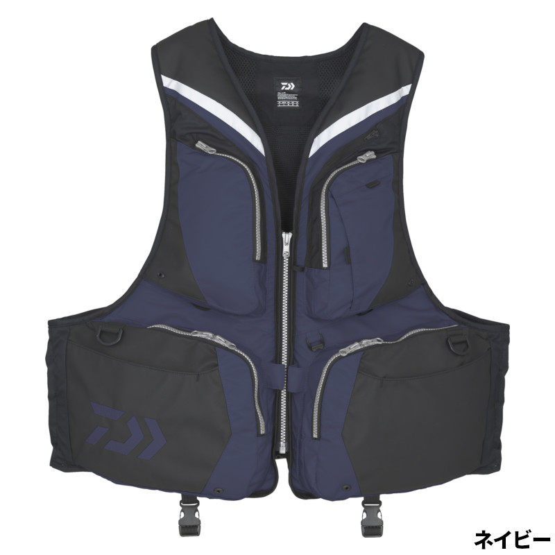 Daiwa トーナメント ライフジャケット 黒/金(DF-3023T型) ダイワ DF-3023T トーナメント バリアテック サイバーフロート M