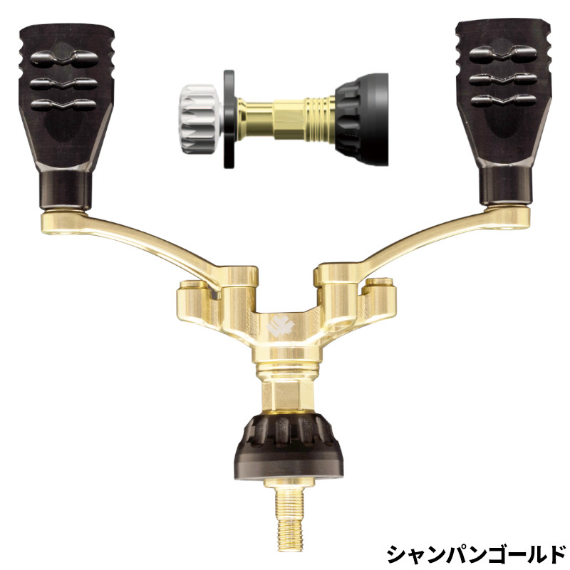 34/サーティ―フォー リールパーツ ZEROGRA MULTI ダブルハンドル&バランサー シマノ シャンパンゴールド