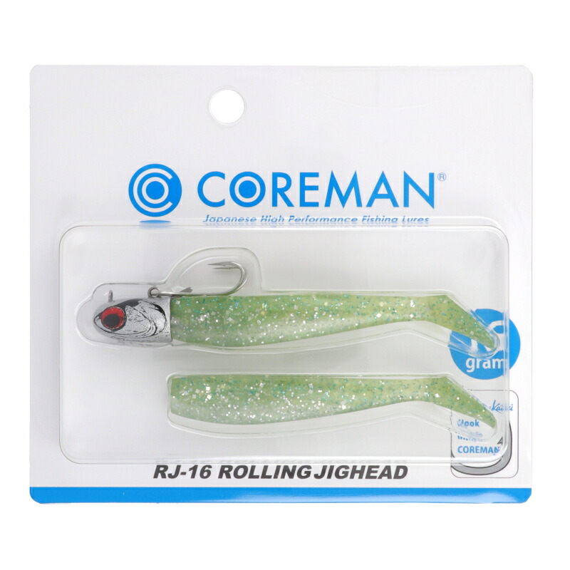 RJ7 沖堤イワシ マイワシ シャローベイト シラウオ 楽天市場】COREMAN コアマン ワーム RJ-7 ローリングジグヘッド