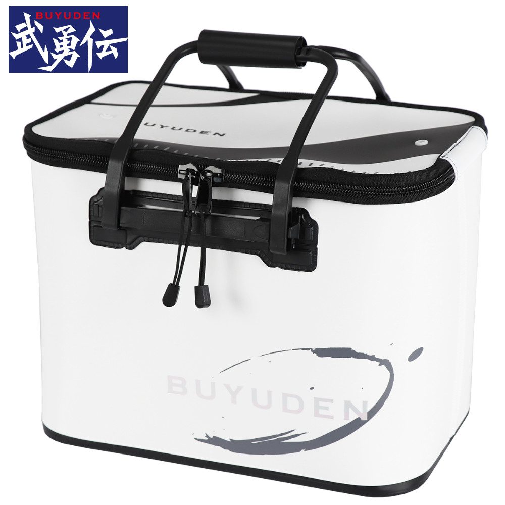 【7/25限定☆全品10倍＆店内3点購入でP10倍W開催！最大5%クーポン有！】武勇伝 セミハードバッカン 40cm ホワイト  釣具のポイント 