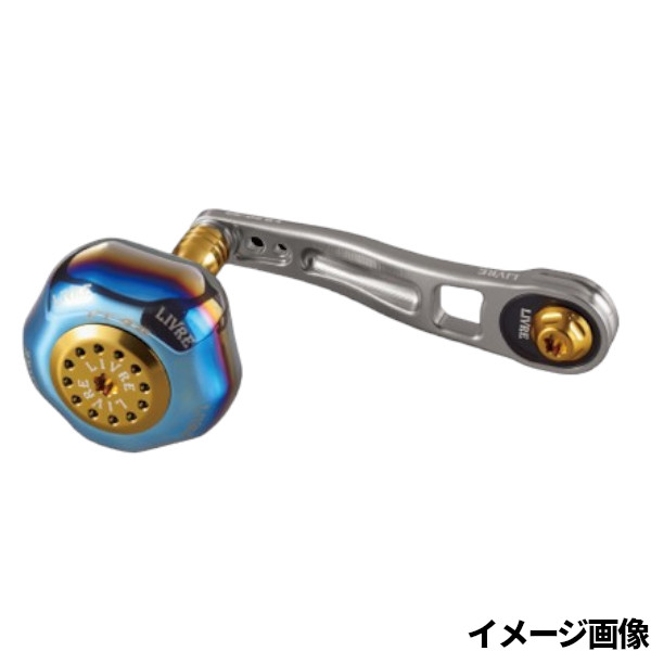 【現品限り】 リブレ リールパーツ LB 80-85 シマノM7(シマノ~200番) 左巻 チタン/ゴールド LB88-M7L メガテック