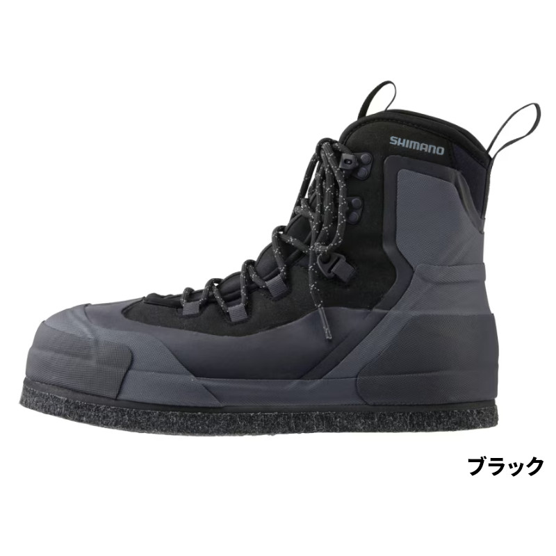 シマノ フットウェア ロックショアガードブーツ カットラバーピンフェルト 26.0cm ブラック FS-25XX|釣具のポイント 店