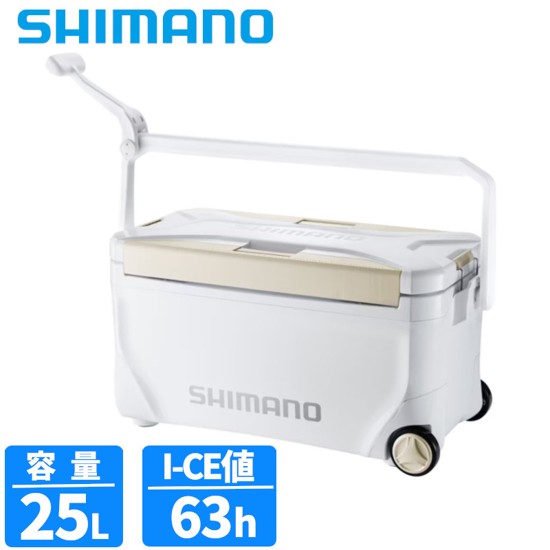 シマノ クーラーボックス スペーザ プレミアム 25L キャスター プレミアムホワイト NS-B25Y クーラーボックス