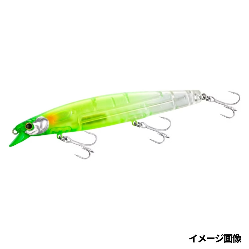 【マラソン期間中はエントリー＆3点購入で最大P28倍！】ルアー シマノ×海洋堂 STRIKE FANTASY 藤五郎鰯 129F フラッシュブースト 006 マットクリアチャート XM-X12W【ゆうパケット】画像