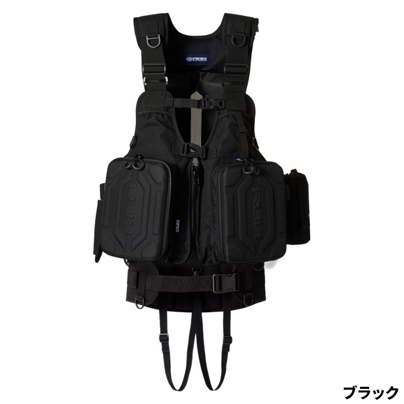 双進 ライフジャケット RBB ウェーディングベスト25LIMITED フリー ブラック 7760