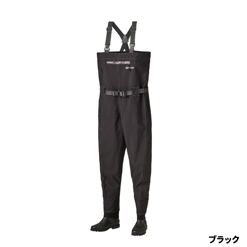【現品限り】 双進 ウェーダー RBB サーフウェーダー M ブラック 7618