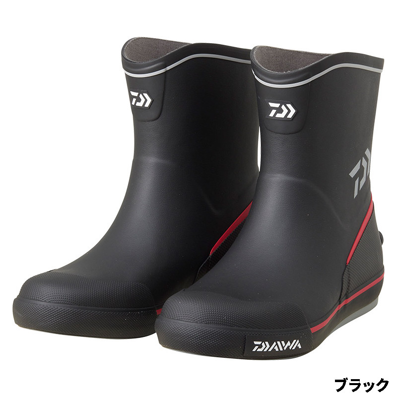 ダイワ フットウェア ショートネオデッキブーツ DB-2412 M ブラック|釣具のポイント 店