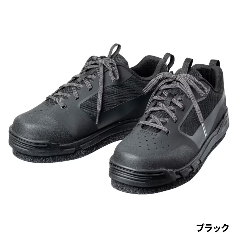 【現品限り】 シマノ フットウェア ジオロックシューズ カットピンフェルト 25.5cm ブラック FS-022W